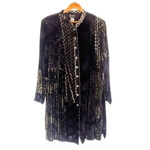 Koos Of Course! Silk Velvet Paisley Long Tunic